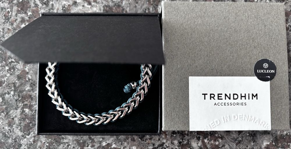 Pulseira Trendhim azul em aço inoxidável