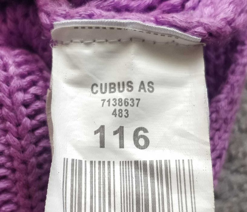 Sweter Cubus rozmiar 116, 4 lata, dziewczęcy