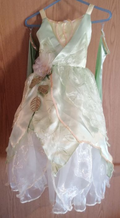Vestido da princesa Tiana e o Sapo da Disney, com oferta do sapo
