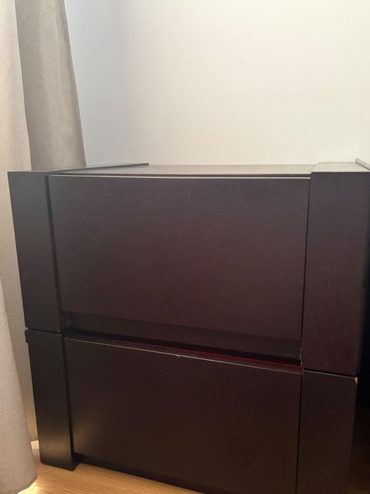 Mobília de quarto preta completa