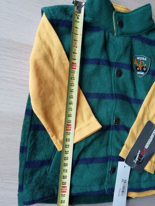 Kamizelka polarowa i koszulka Kids Quarters USA rozm. 74cm NOWE