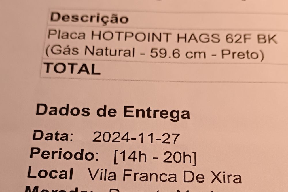 Placa de fogão Ariston semi-nova