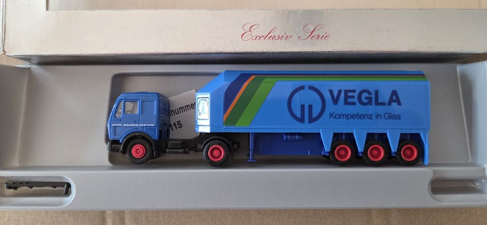 Herpa Mercedes SK Glasstransport VEGLA 1:87