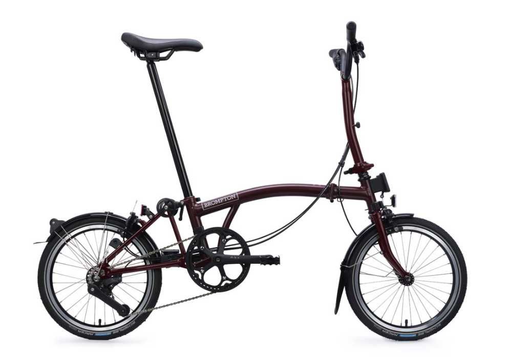 Rower składany Brompton C-line M4L Plum Red