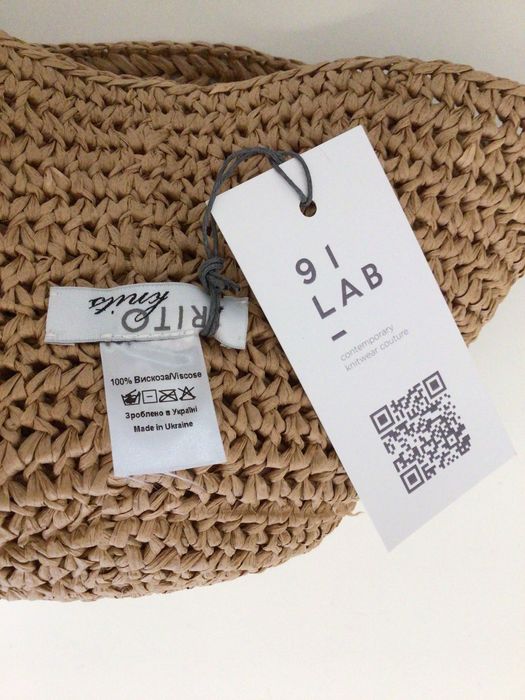 Потрясающая стильная ручной работы Rito Рафія новая размер универс