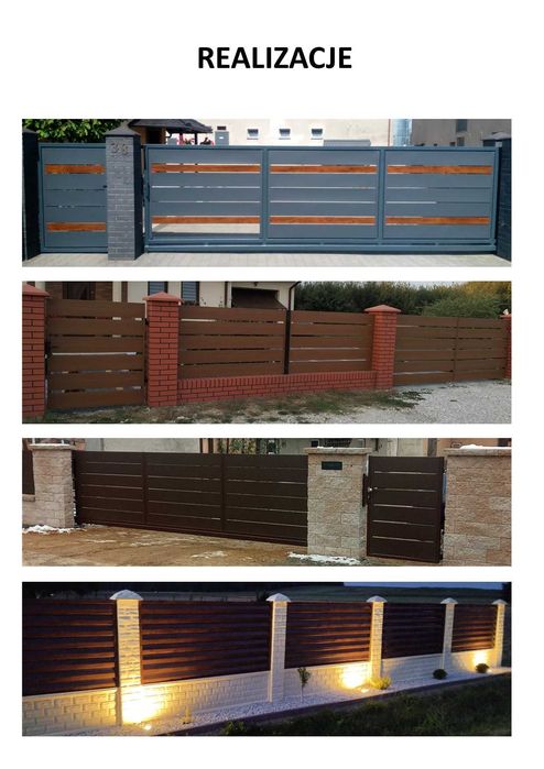 Panel 15cm Palisada Ogrodzenie Przęsło Nowoczesne płot PROMOCJA