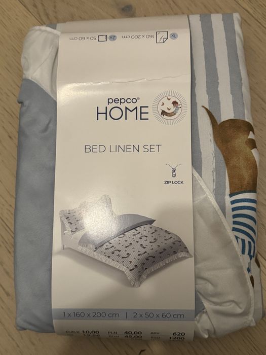 Pościel jamniki croissant falbanki