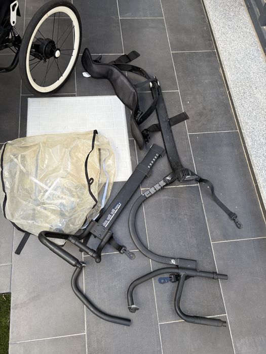 Cybex Zeno Multisport - atrelado bicicleta + kit corrida + capa de chuva