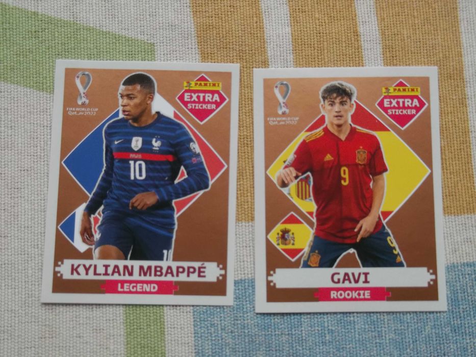 Cromos do Qatar 2022 com Extras