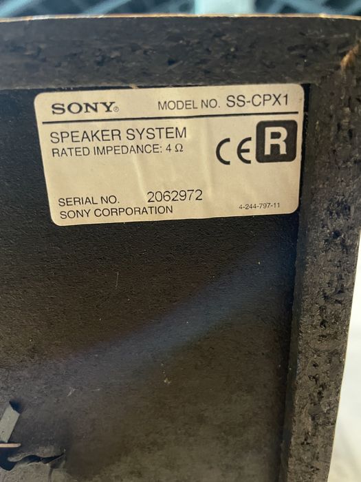 Sony SS-CPX1 SPEAKERS 50w/4 ohms