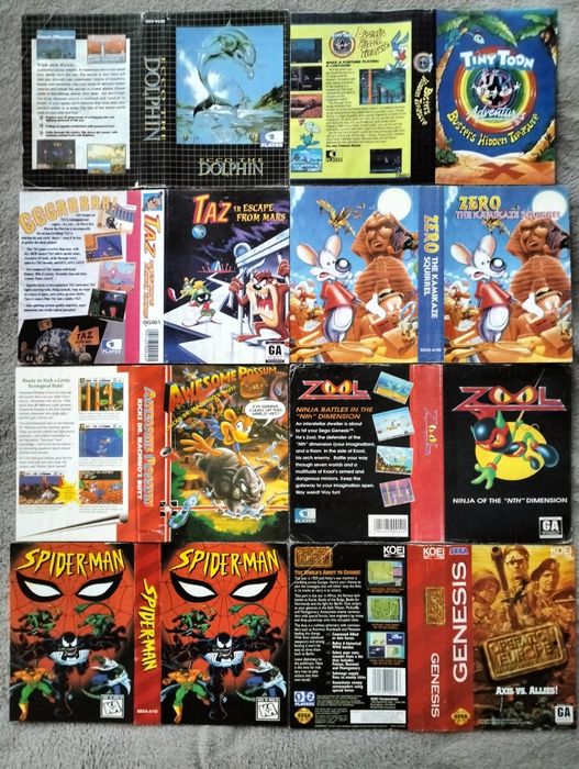 Обміняю обкладинки для картриджів Sega 90-их років