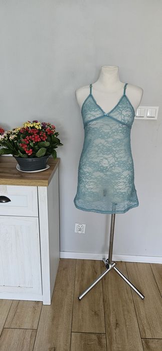 Koszula nocna koronka women dekolt mietowa m