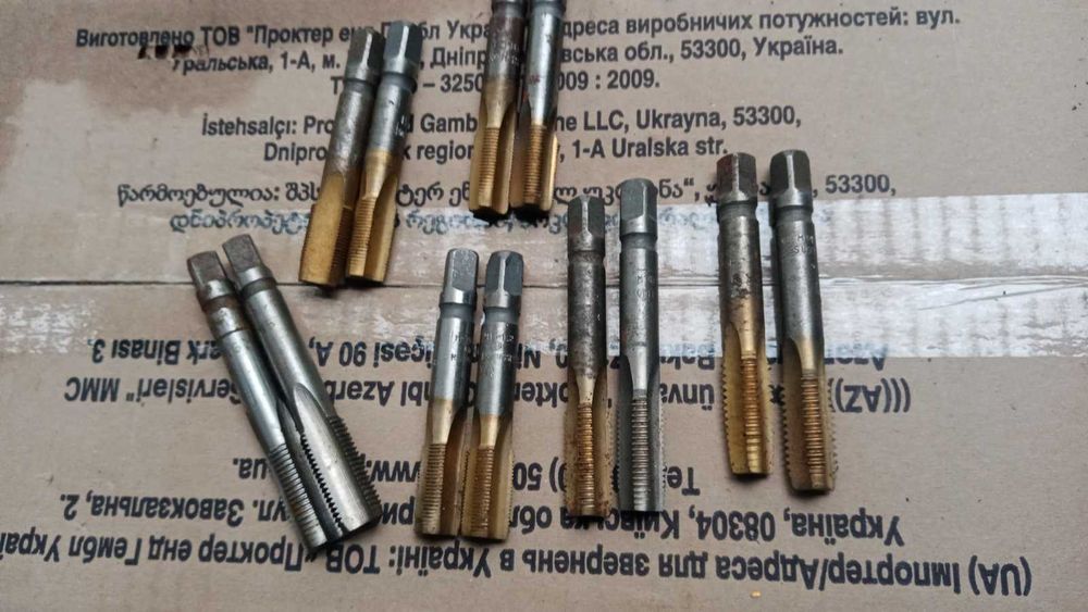 М20х2, м30,м33, м33х1.5 метчик