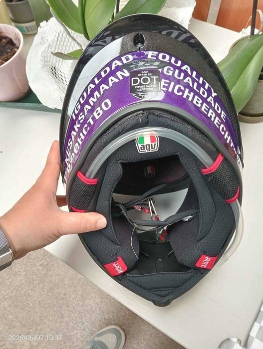 Capacete AGV pista GP RR franco Morbidelli Misano