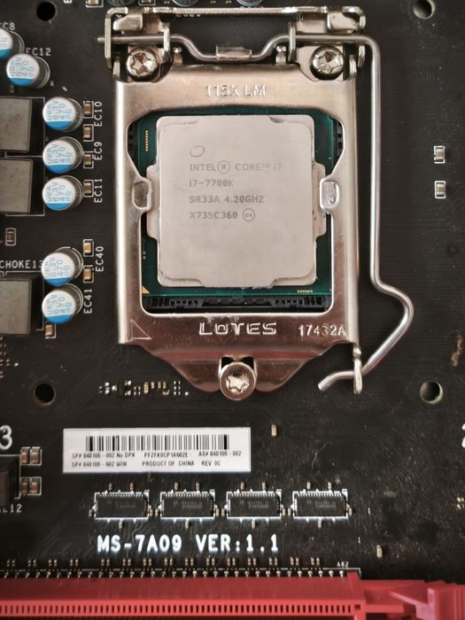 Cpu i7 7700k + motherboard