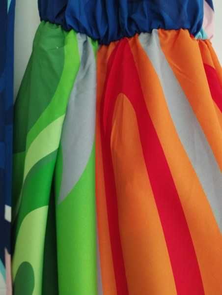 Sandbella-  nowa  długa letnia sukienka rozm.L