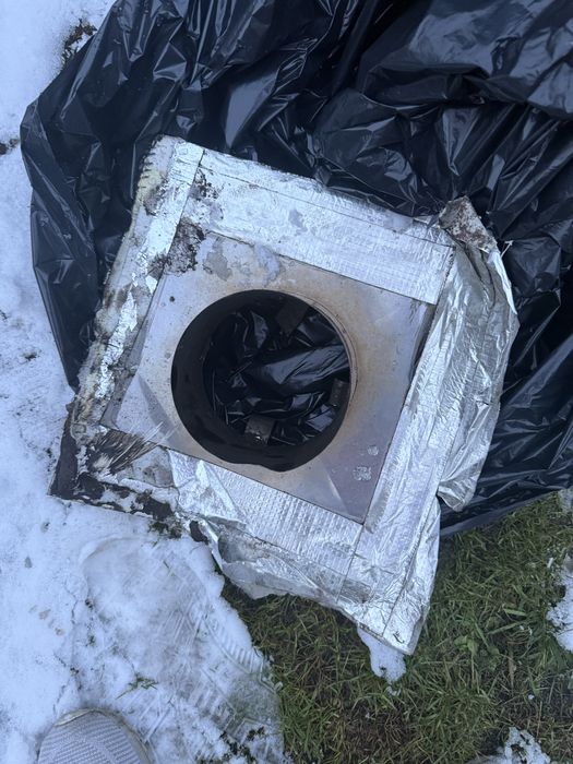 Daszek  kominowy +podstawa+rura spalinowa 80