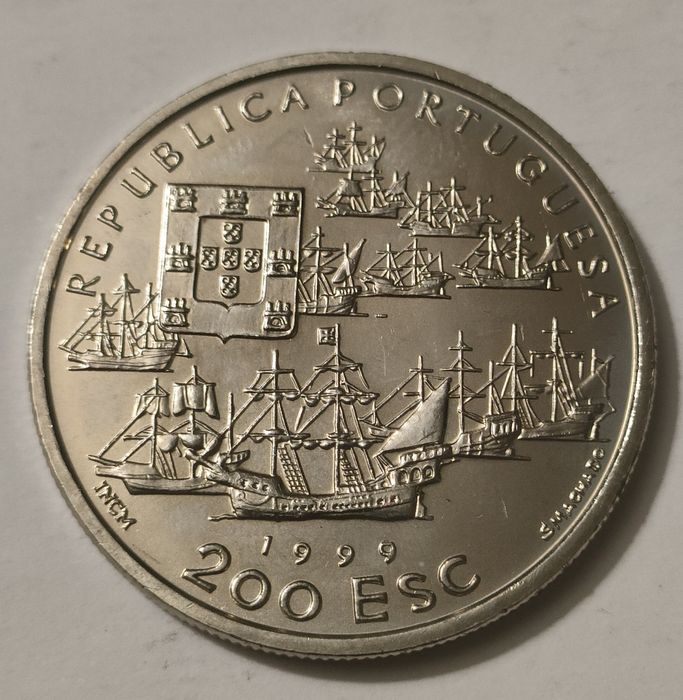 Moeda 200 Escudos X Série Descobrimentos A Descoberta do Brasil