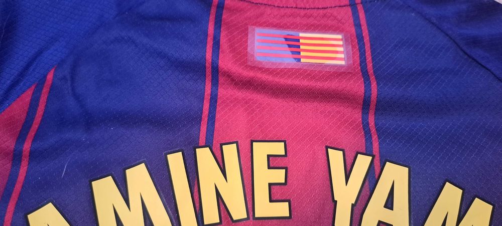 Lamine Yamal Strój FC Barcelona Nike dziecięcy Komplet Zestaw Duży Wybór
