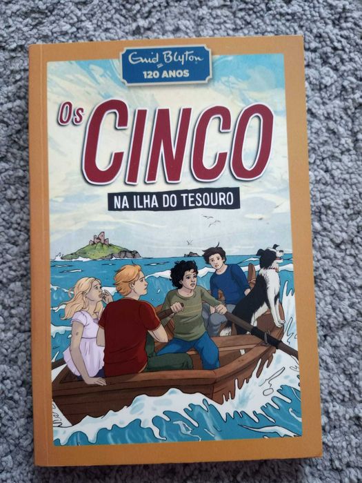 Livro Os Cinco Na Ilha do Tesouro - Enid Blyton