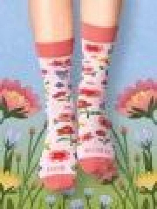 Skarpety ładne kwiatki 36-40 Nadwyraz.com