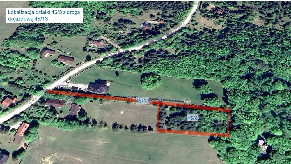 Malownicza działka  - Jura Morsko ul. Zamkowa, Okiennik Mały