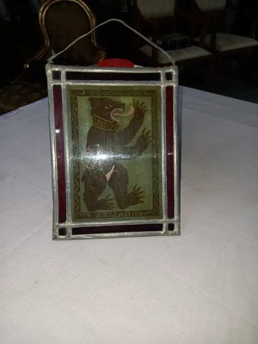 vitral artesanal brasão de armas ST/Gallen