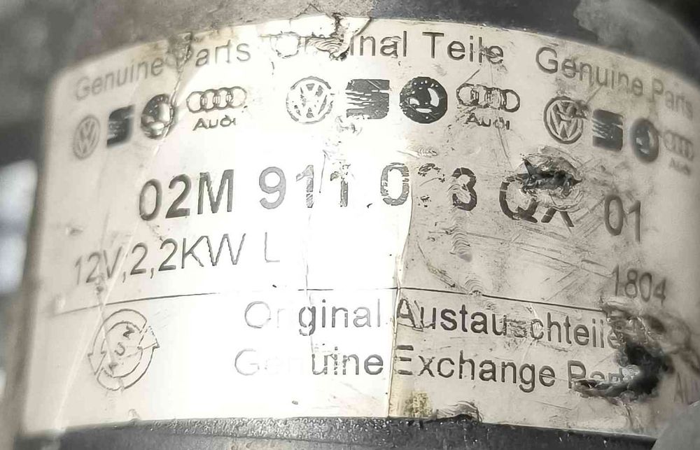 Motor de Arranque 02M9110023QX - VW TRANSPORTER T5 Autocarro