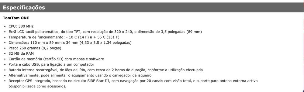 Tom Tom One GPS- Sistema de posicionamento global