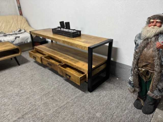 Nowa komoda, szafka pod TV... styl LOFT seria Britt.Drzewo mango F-Vat