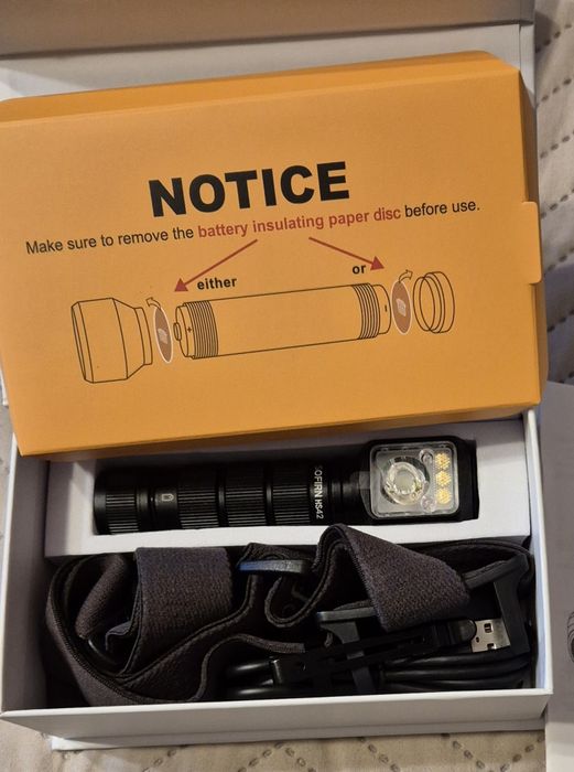 Latarka sofirn hs42!  Nowa ! Czerwone światło!  Komplet!