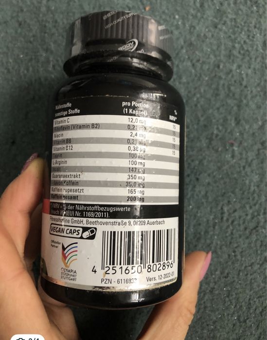 Best Body Nutrition Professional energia zmeczenie