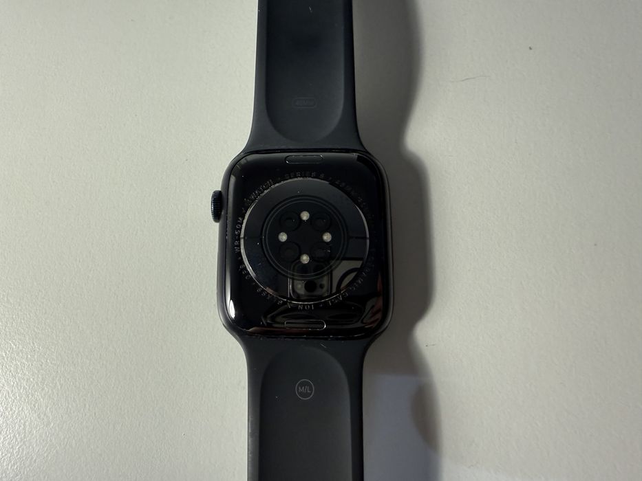 Apple Watch Series 8 (45mm, GPS) Midnight Aluminum — zestaw z pudełkiem