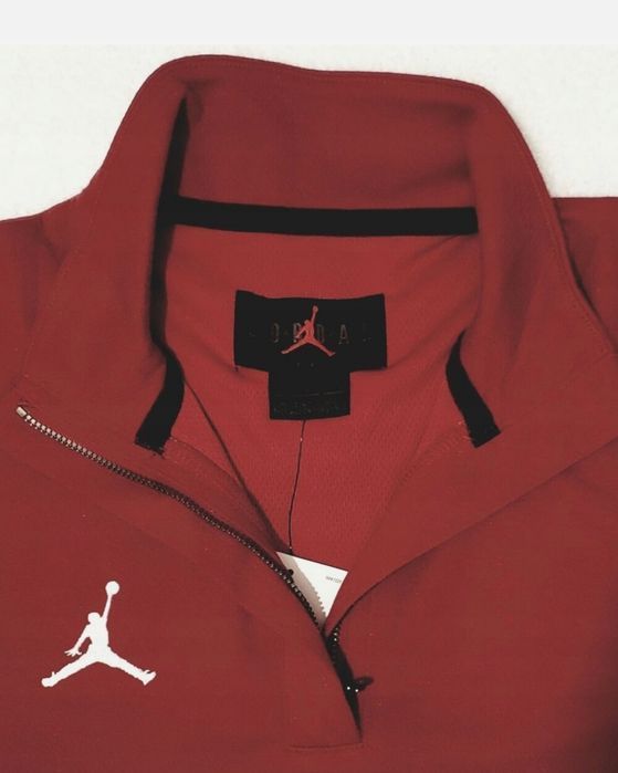 Jordan Drifit Bordowa Bluza Długi Rękaw Fason Klasyczny Rozmiar Xs/S