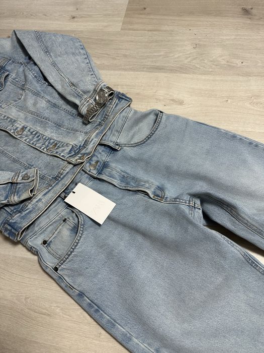 Джинси Zara flare zip 42 костюм