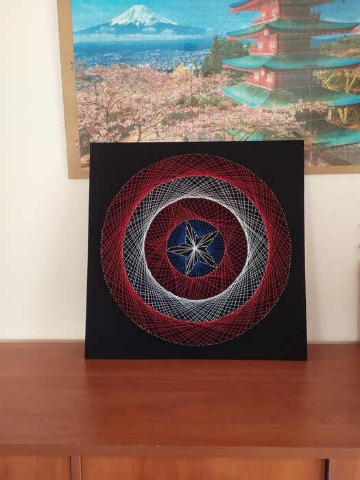 Tarcza Kapitana Ameryki Marvel Stringart