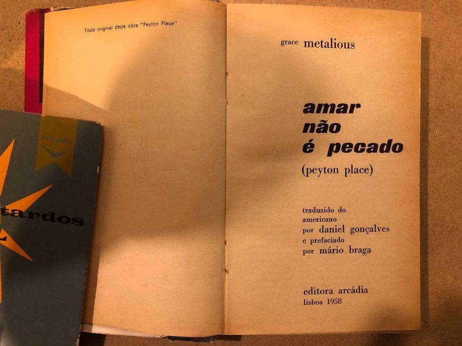 Grace Metalious -  Amar não é pecado (Peyton Place)