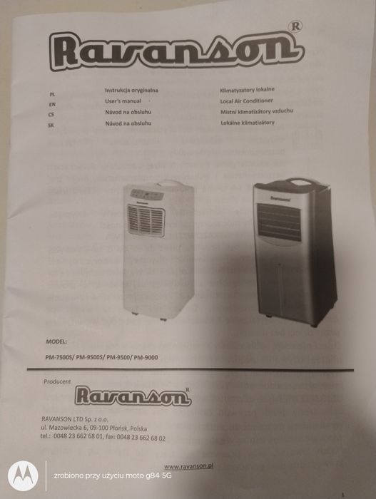 Klimatyzator przenośny