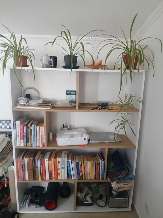 New Furniture bookshelf in box picture shows finished product