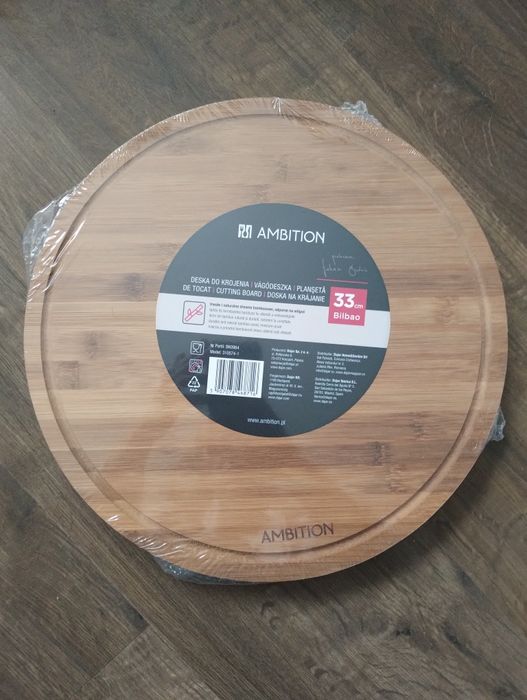 Deska bambusowa do krojenia Bilbao 33 cm gruba Cutting board