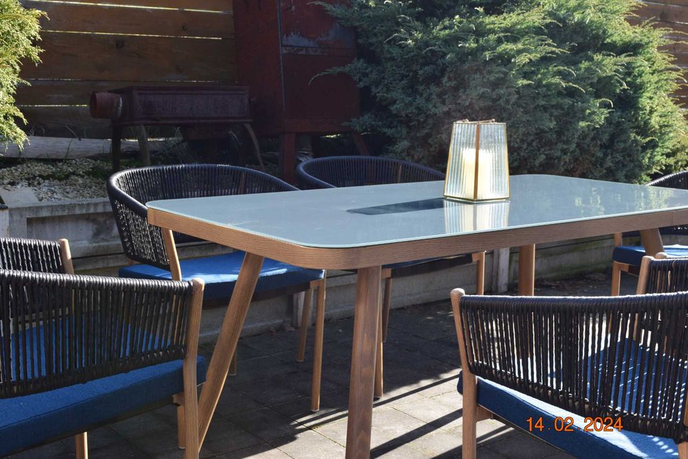 krzesło ogrodowe technorattan nowoczesne salon patio taras