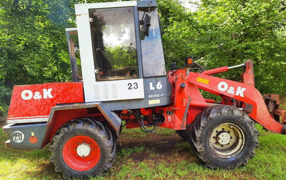 ładowarka czołowa o&k l6 widły łyżka szybko złącze