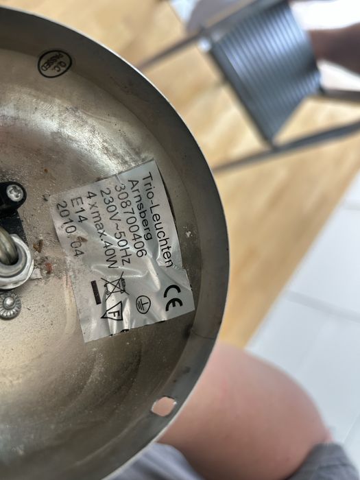 Żyrandol Trio Leuchten Arnsberg 4x E14 chrom