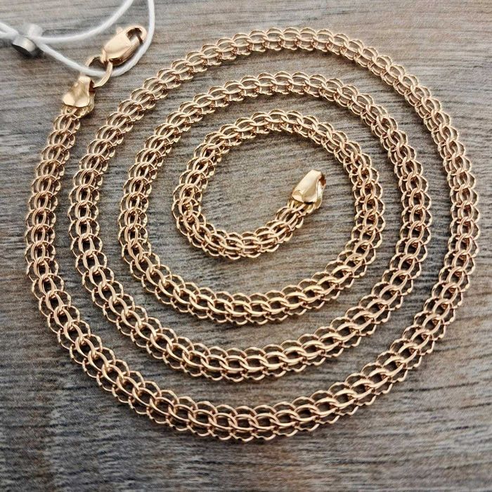 Срочно! Золотая Цепочка 6,87 гр 45 см Стильная Новая Золото 585 проба