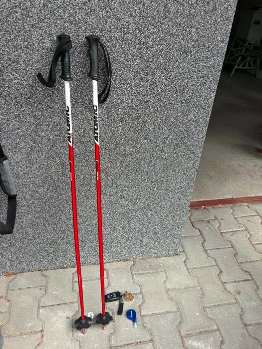 Zestaw narciarski dla kobiety /ewentualnie dziecka - narty buty kije - pokrowiec gratis !