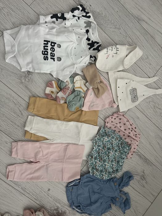 Пакет речей для немовляти дівчинки 56 см next hm cool club