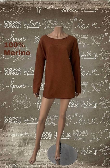 Part Two sweter damski XL 100%Merino
100%wełna 
Rozmiar XL
kolor:brąz