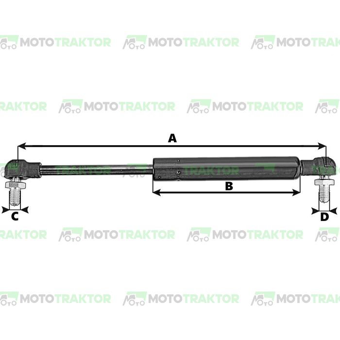 Siłownik Gazowy Szyberdachu Deutz Agrotron Agroplus Same Lamborghini