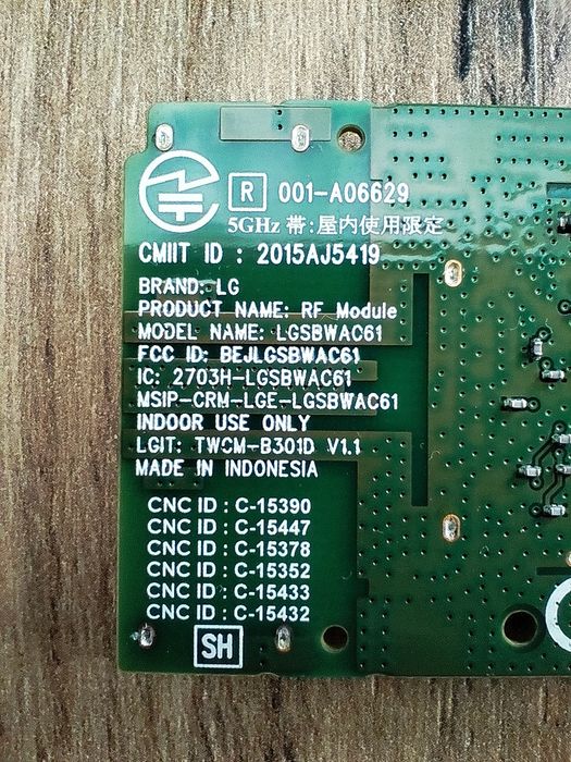 Moduł Wi-Fi i Bluetooth do telewizora LG