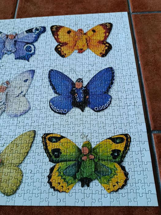 Puzzle Vintage 1000 Peças Butterfly Babies de Anne Geddes - Completo